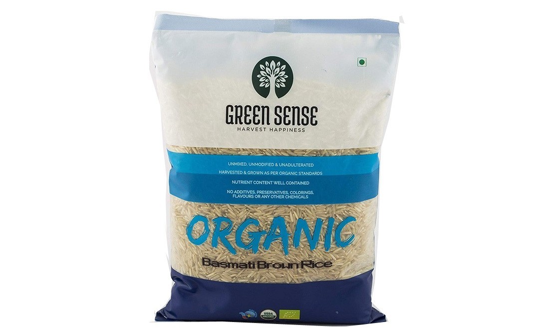 Green Sense Organic Basmati Brown Rice   Pack  1 kilogram